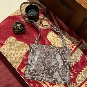 EUC Vintage Via Spiga Python bag with lilac undertones